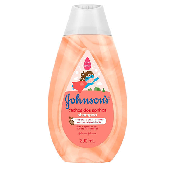 Shampoo Infantil Johnsons Baby Cachos Definidos 200ml