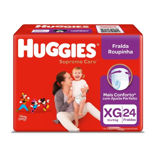 Fralda Huggies Roupinha Supreme Care XG - 24 Unidades