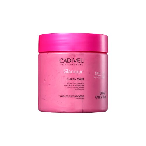 Cadiveu Professional Glamour Rubi Glossy - Máscara Capilar 500ml