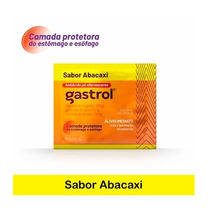 Gastrol Pó Efervescente abacaxi 50 envelopes com 5g