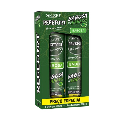 Skafe Regefort Babosa do Babado Kit – Shampoo e Condicionador