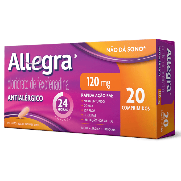 Antialérgico Allegra 120mg 20 Comprimidos