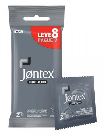 Camisinha Jontex Lubrificado com 8 unidades 