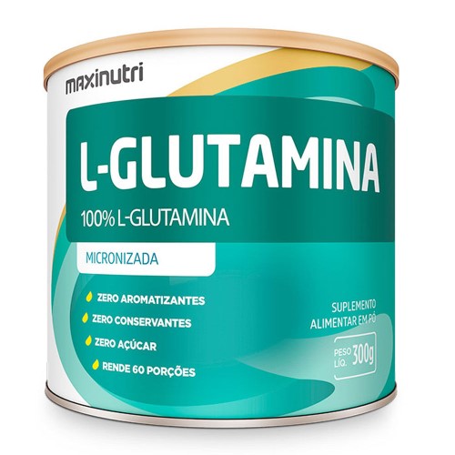 Suplemento Alimentar de L-Glutamina em Pó Micronizada Maxinutri 300g