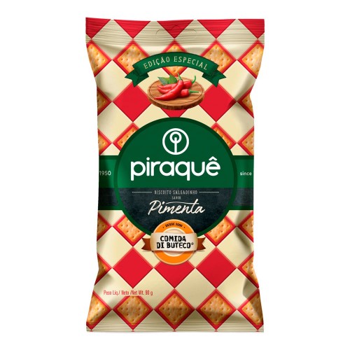 Biscoito Piraquê Comida Di Buteco Pimenta 90g