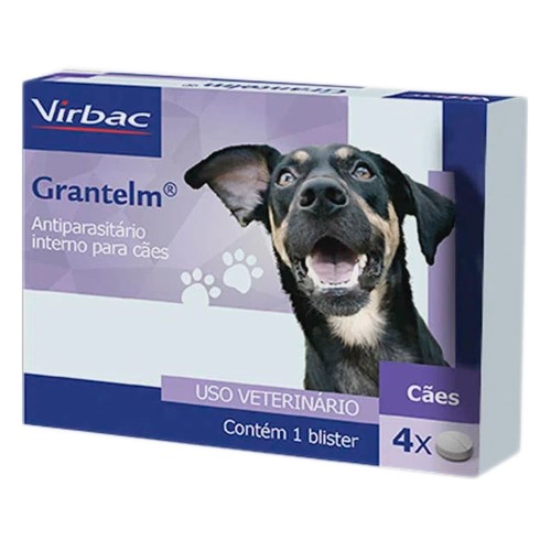 Grantelm Antiparasitário para Cães com 4 Comprimidos