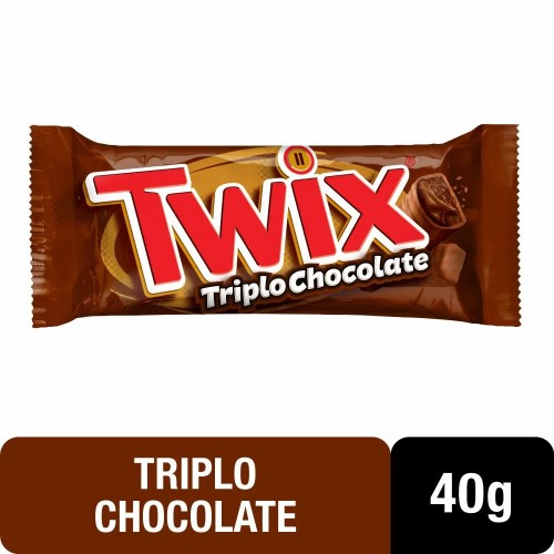 Chocolate Twix Triplo Chocolate Com 40g Edição Limitada