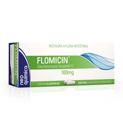 Flomicin 100mg Neo Química 12 Cápsulas