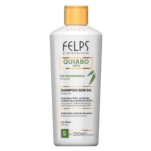 Felps Professional Quiabo XBTX Shampoo Sem Sal Pós Progressiva