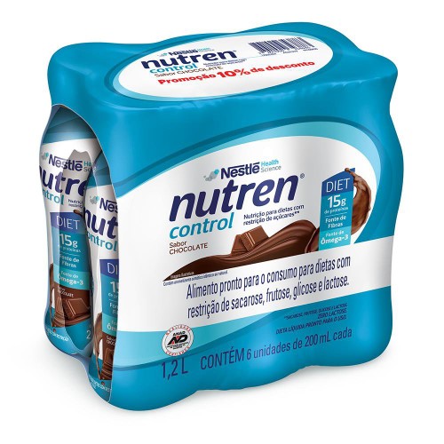 Nutren Control Chocolate Kit com 6 de 200ml com 10% de Desconto