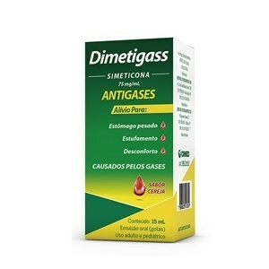 Dimetigass Simeticona 75mg/ml Sabor Cereja Gotas 15ml