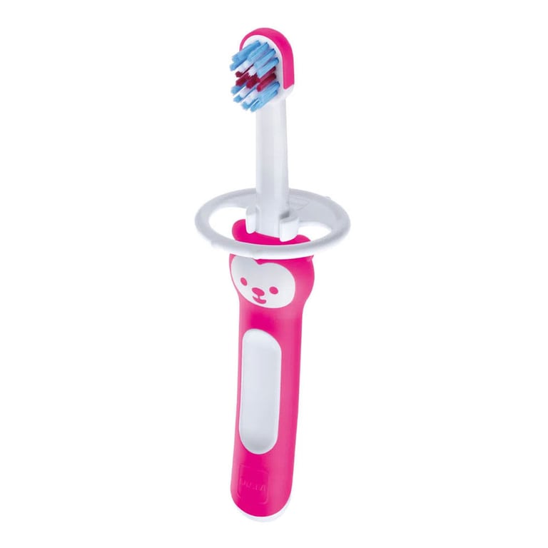 Escova Dental Infantil Mam Babys Brush 6+ Meses Rosa 1 Unidade