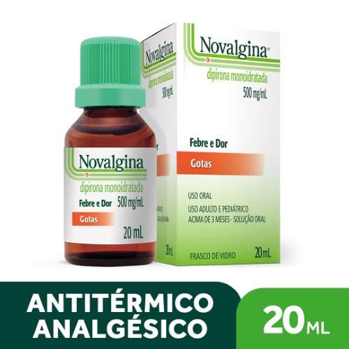 Novalgina Gotas 500mg/ml com 20ml