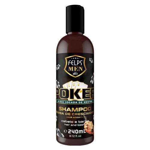 Felps Men Poker Shampoo para Cabelo e Barba