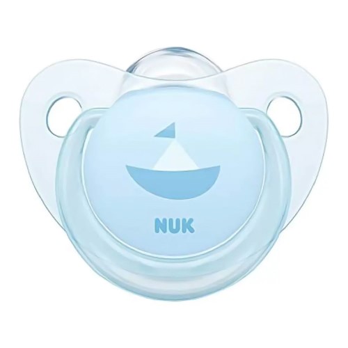 Chupeta Nuk Rose & Blue Silicone Ortodôntica Tamanho 2 + 6 Meses Azul Decorada com 1 Unidade