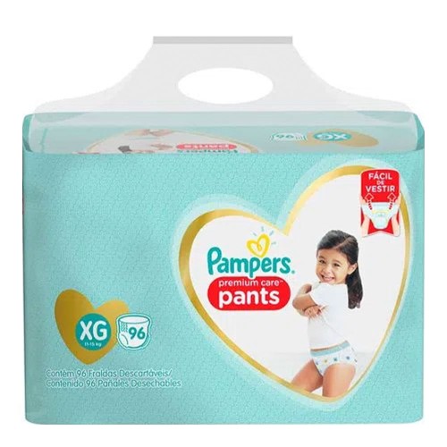 Fralda Pampers Premium Care Pants Xg 96 Unidades