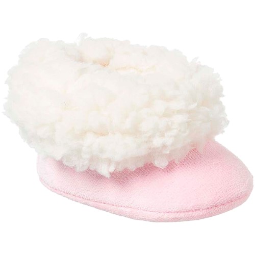 Pantufa para bebê em plush Rosa - Keto Baby