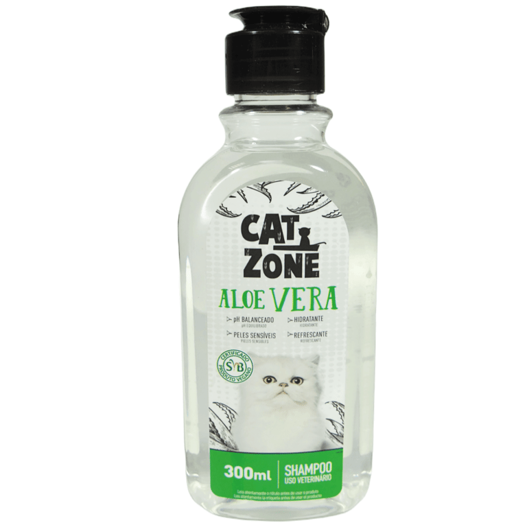 Shampoo para Gatos Cat Zone Aloe Vera 300mL