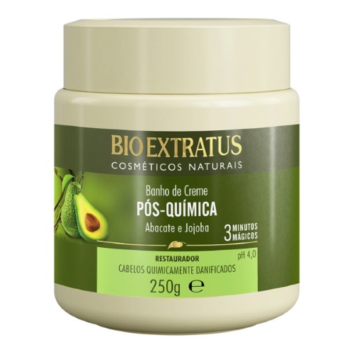 Creme Restaurador Pós-Química Bio Extratus Banho de Creme para Cabelos com 250g