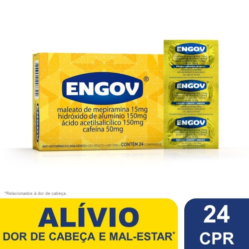 Engov com 24 comprimidos