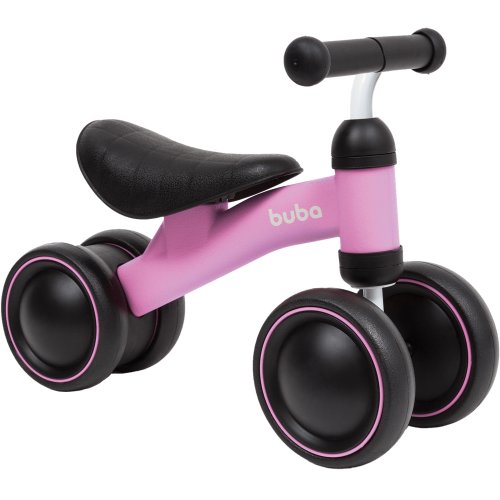 Bicicleta de Equilíbrio 4 rodas Rosa (12m+) - Buba