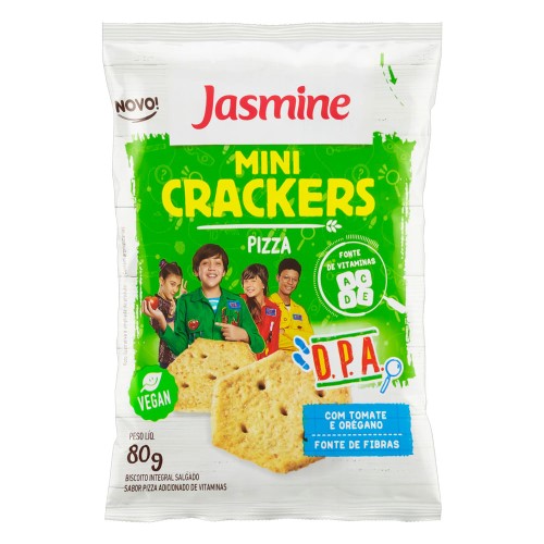 Biscoito Jasmine Mini Cracker Pizza D.P.A 80g