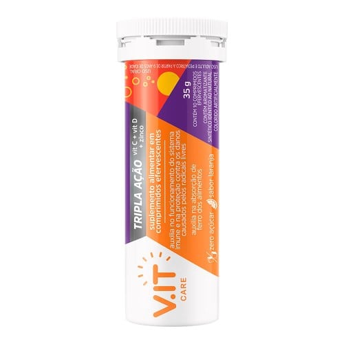 Vitamina C V.IT Care Tripla Ação 10 Comprimidos Efervescentes