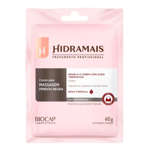 Creme para Massagem Pimenta Negra Hidramais 60g