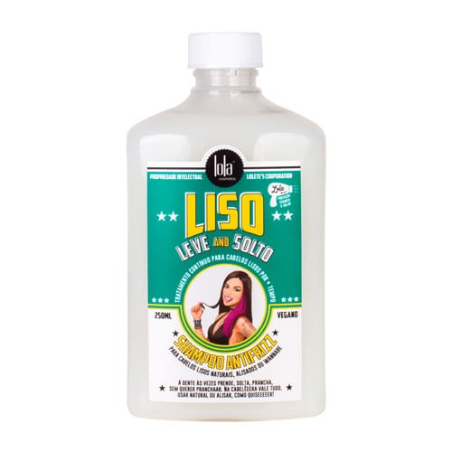 Shampoo Antifrizz Liso, Leve e Solto Lola Cosmetics