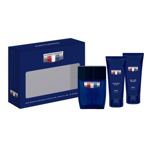 Camaro Blue Kit – Colônia Masculina + Gel Pós Barba + Shampoo 3 em 1