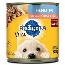 Ração para Cães Pedigree Júnior Lata Sabor Carne e Frango com 280g