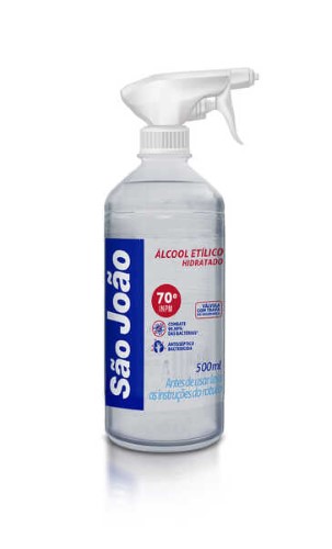 Álcool Spray 70% São João 500Ml