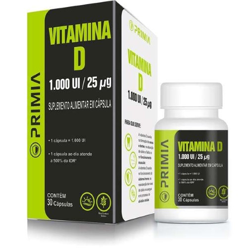 Primia Vitamina D 1000Ui 30 Cápsulas Catarinense