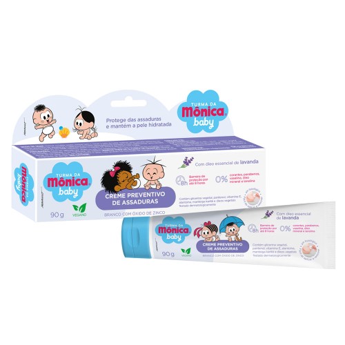 Creme Preventivo de Assadura Turma da Mônica Baby Branco com 90g