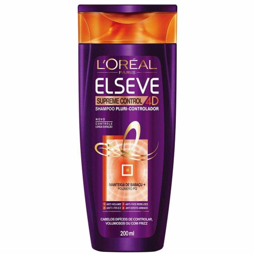 Shampoo Elseve Supreme Control 4D L’Oréal 200ml