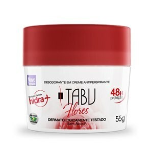 Desodorante Tabu Flores Antiperspirante em Creme com 55g