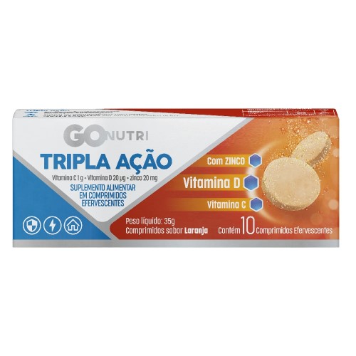 GOnutri Vitamina C Tripla Ação c/ 10 unidades