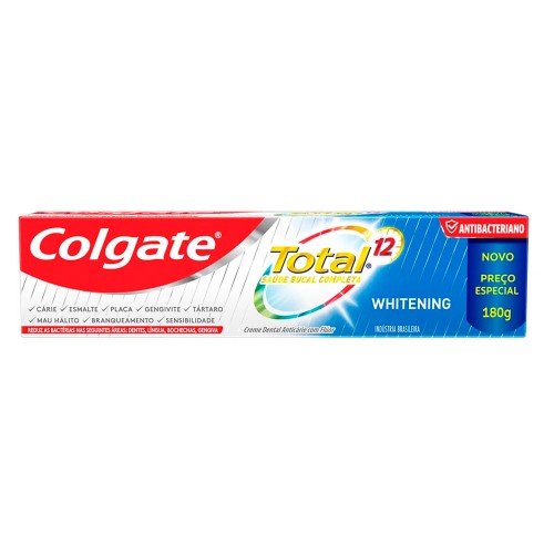 Creme Dental Colgate Total 12 Whitening 180g