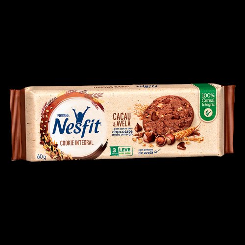 Cookie Nesfit Cacau e Avelã 60g