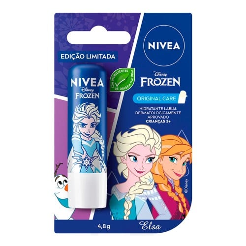 Hidratante Labial Nívea Pérola Shine Disney Princess Elsa 4,8g