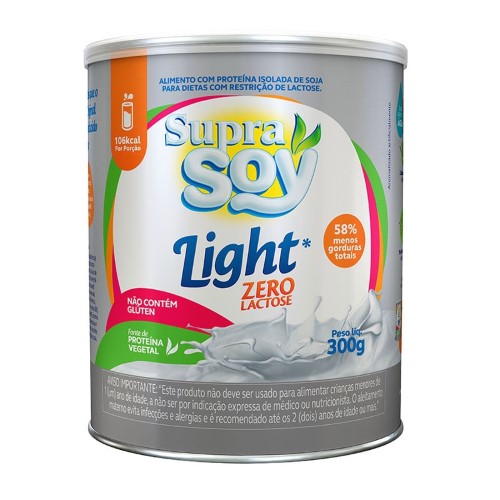 Alimento em Pó SupraSoy Light Zero Lactose - 300g