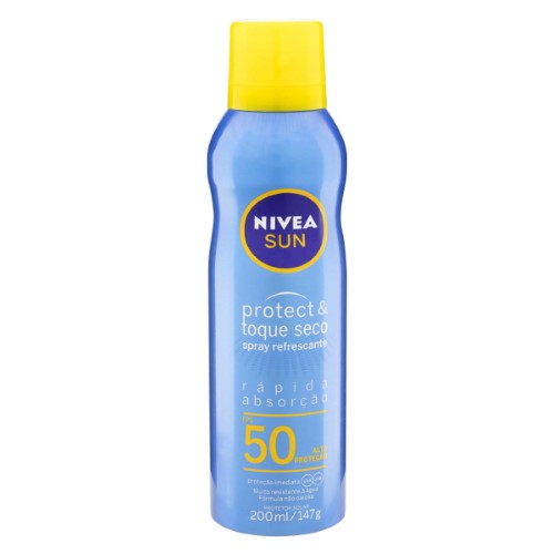 Protetor Solar Nivea Sun Protect & Toque Seco Spray Fps 50 200ml