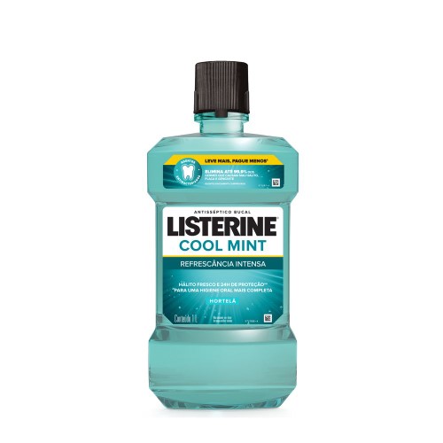 Antisséptico Bucal Listerine Cool Mint Refrescância Intensa 1L