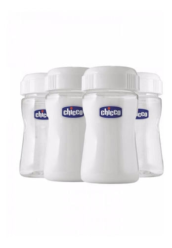 Recipiente Para Leite Materno 150ml Wellbeing Chicco 4 Peças