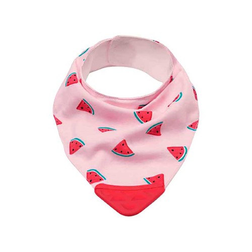 Bandana com Mordedor Buba Baby Frutti Melancia com 1 unidade