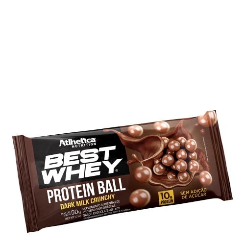 Best Whey Protein Ball Atlhetica Nutrition Chocolate ao Leite 50g