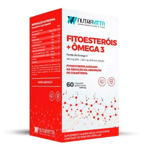 Nutravitta Fitoesterois + Ômega 3 C/ 60 Cápsulas Sorocaps