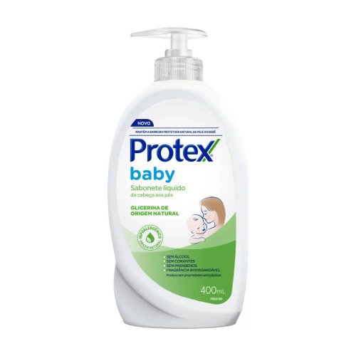 Sabonete Líquido Da Cabeça Aos Pés Protex Baby Glicerinado 400ml