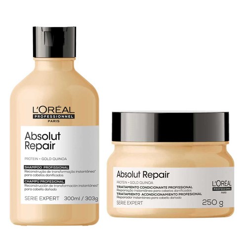 L’Oréal Professionnel Absolut Repair Gold Quinoa + Protein Kit - Shampoo + Máscara