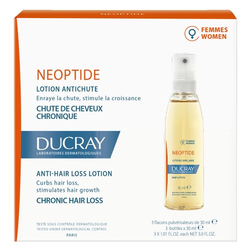 Loção Antiqueda Crônica Ducray Neoptide 3 Unidades de 30ml